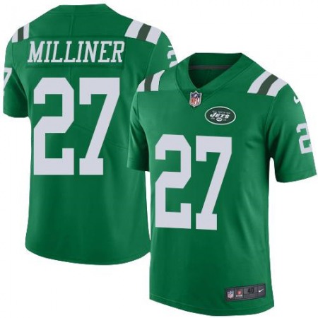 Nike Jets #27 Dee Milliner Green Men's Stitched NFL Elite Rush Jersey