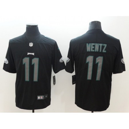 Men's Philadelphia Eagles #11 Carson Wentz Black 2018 Impact Limited Stitched NFL Jersey