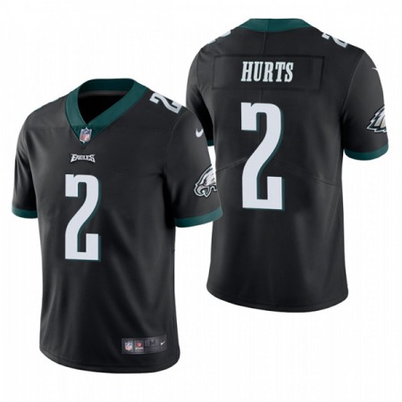 Men's Philadelphia Eagles #2 Jalen Hurts Black Vapor Untouchable Limited Stitched Jersey