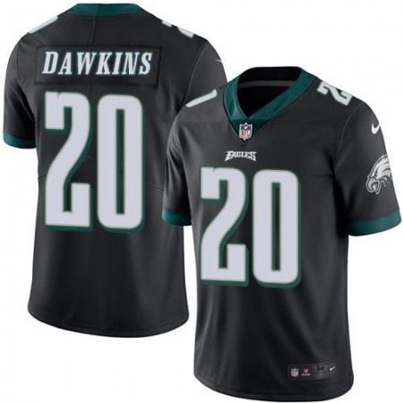 Nike Eagles #20 Brian Dawkins Black Men's Stitched NFL Limited Rush Jersey