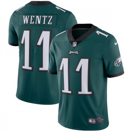 Men's Philadelphia Eagles #11 Carson Wentz Nike Midnight Green Vapor Untouchable Limited Stitched NFL Jersey