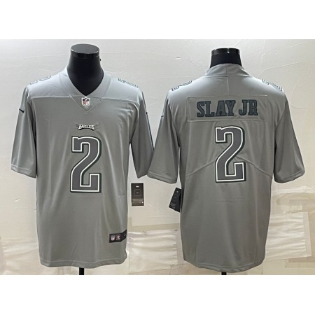 Men's Philadelphia Eagles #2 Darius Slay JR Gray Atmosphere Fashion Stitched Jersey