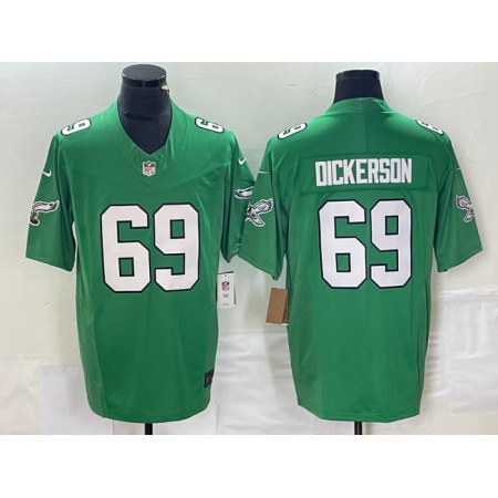 Men's Philadelphia Eagles #69 Landon Dickerson Green 2023 F.U.S.E. Vapor Untouchable Stitched Football Jersey