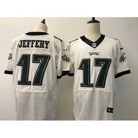 Men's Philadelphia Eagles #17 Alshon Jeffery Nike White 2017 Elite Stitched NFL Jersey