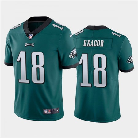 Men's Philadelphia Eagles #18 Jalen Reagor Green Vapor Untouchable Limited Stitched Jersey