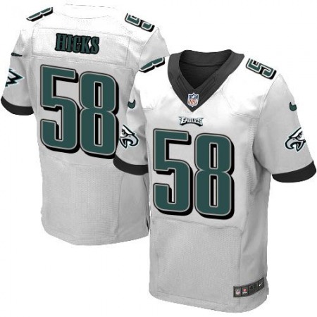 Nike Eagles #58 Jordan Hicks White Men's Stitched NFL New Elite Jersey