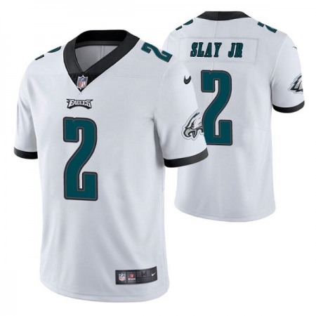 Men's Philadelphia Eagles #2 Darius Slay JR White Vapor Untouchable Limited Stitched Jersey