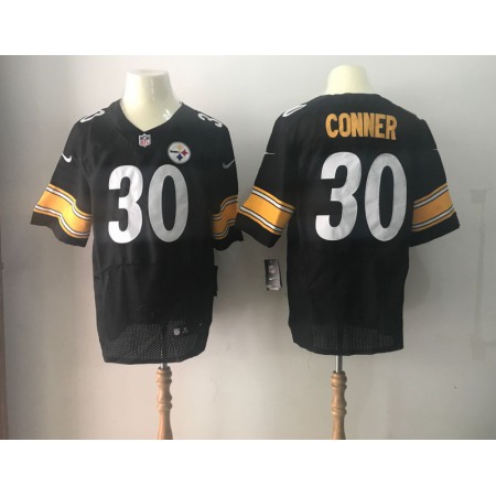 Men's Pittsburgh Steelers #30 James Conner Nike Black 2017 Elite Stitched NFL Jersey