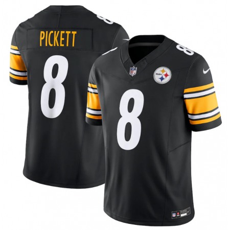 Men's Pittsburgh Steelers #8 Kenny Pickett Black 2023 F.U.S.E. Vapor Untouchable Limited Jersey