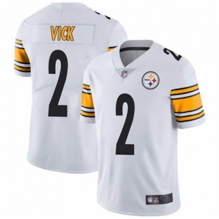 Men's Pittsburgh Steelers #2 Michael Vick White Vapor Untouchable Limited Stitched Jersey