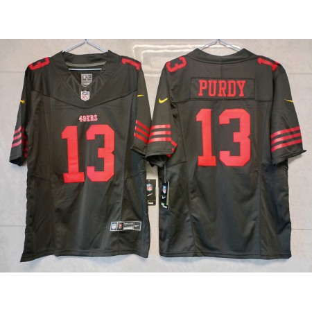 Men's San Francisco 49ers #13 Brock Purdy Black 2023 F.U.S.E. Vapor Untouchable Limited Stitched Football Jersey