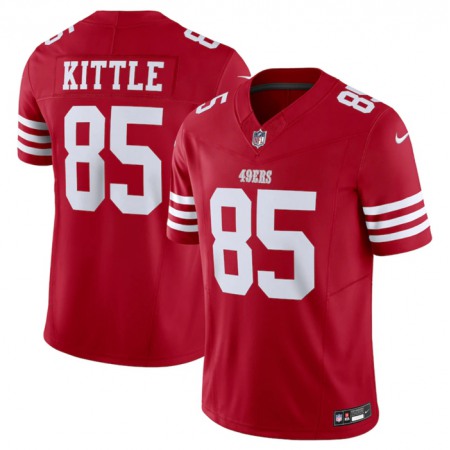 Men's San Francisco 49ers #85 George Kittle Red 2023 F.U.S.E. Vapor Untouchable Limited Stitched Football Jersey