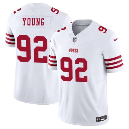 Men's San Francisco 49ers #92 Chase Young White 2023 F.U.S.E. Stitched Football Jersey