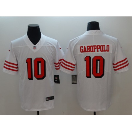 Men's San Francisco 49ers #10 Jimmy Garoppolo Nike White Color Rush Vapor Untouchable Limited Stitched NFL Jersey