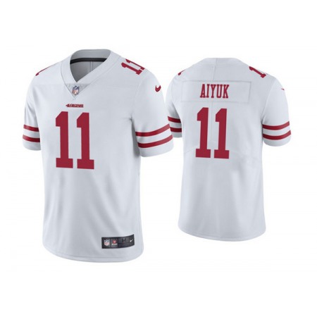 Men's San Francisco 49ers #11 Brandon Aiyuk White Vapor Untouchable Limited Stitched Jersey