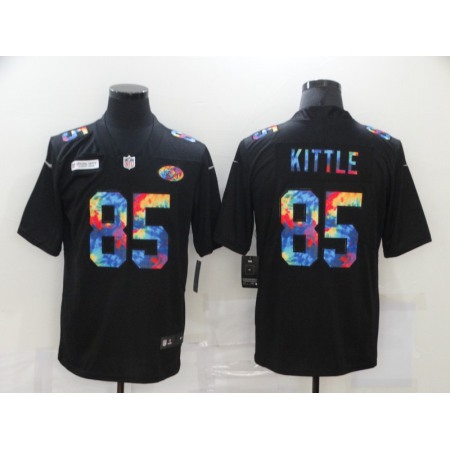 Men's San Francisco 49ers #85 George Kittle 2020 Crucial Catch Limited Stitched Jersey