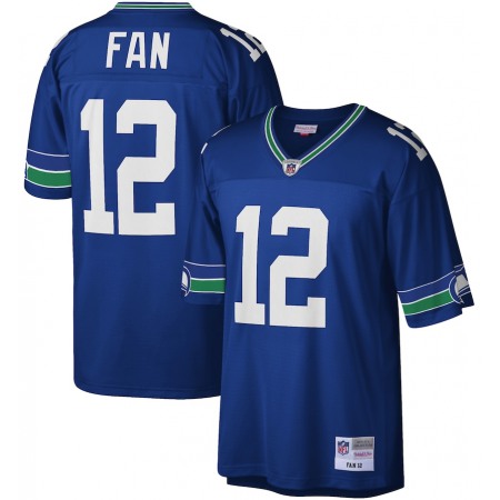 Men's Seattle Seahawks #12 Fan Royal Mitchell & Ness Stitched Football Jersey