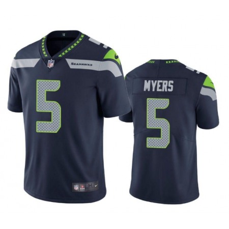 Men's Seattle Seahawks #5 Jason Myers Navy Vapor Untouchable Limited Stitched Jersey