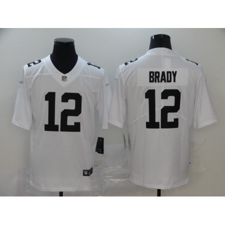 Men's Tampa Bay Buccaneers #12 Tom Brady White Stitched NFL Jersey