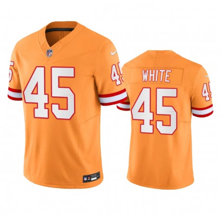 Men's Tampa Bay Buccaneers #45 Devin White Orange 2023 F.U.S.E. Throwback Limited Stitched Jersey