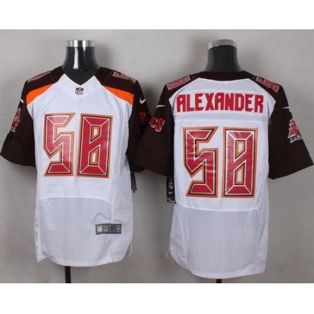 Nike Buccaneers #58 Kwon Alexander White Men's Stitched NFL New Elite Jersey