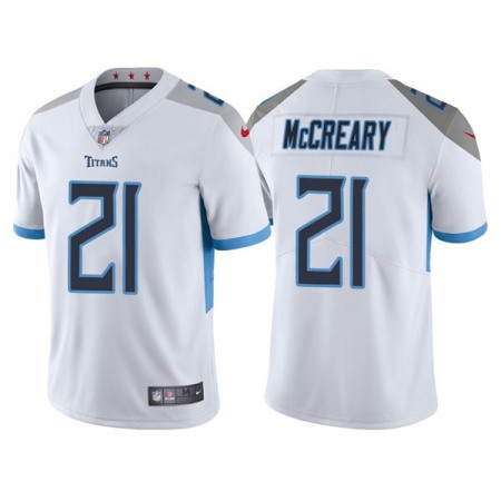 Men's Tennessee Titans #21 Roger McCreary White Vapor Untouchable Stitched Jersey