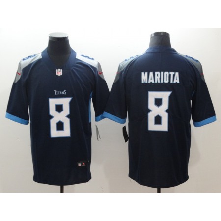 Men's Tennessee Titans #8 Marcus Mariota Navy New 2018 Vapor Untouchable Limited Stitched NFL Jersey