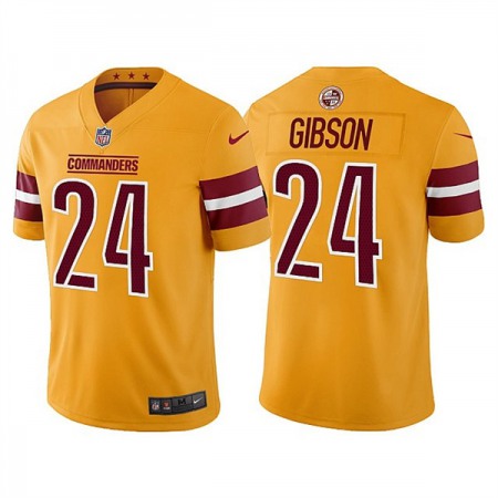 Men's Washington Commanders #24 Antonio Gibson Gold Vapor Untouchable Stitched Football Jersey