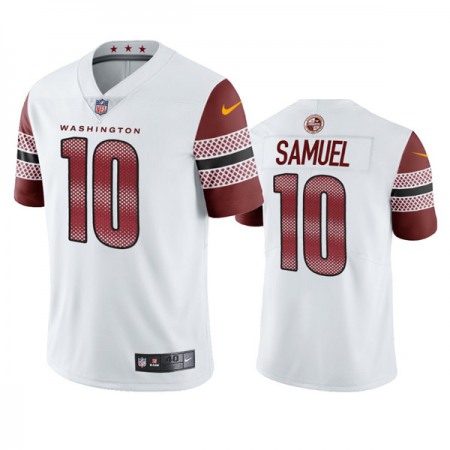 Men's Washington Commanders #10 Curtis Samuel White Vapor Untouchable Stitched Football Jersey