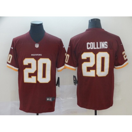 Men's Washington Redskins #20 Landon Collins Red Vapor Untouchable Limited NFL Stitched Jersey