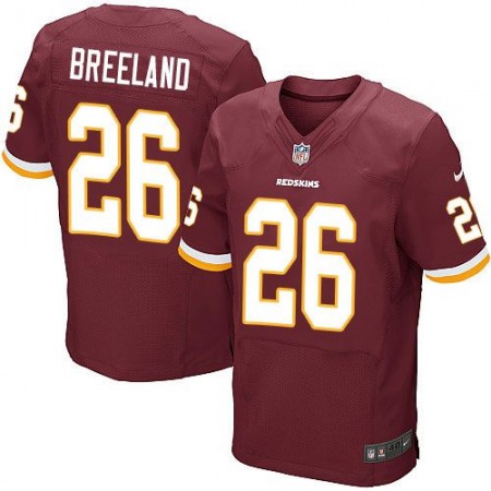 Nike Redskins #26 Bashaud Breeland Burgundy Red Team Color Men's Stitched NFL Elite Jersey