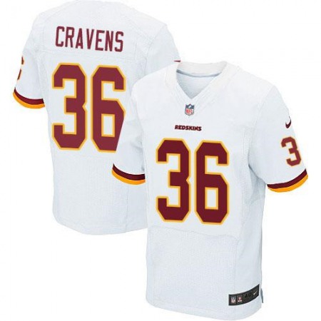 Nike Redskins #36 Su'a Cravens White Men's Stitched NFL Elite Jersey