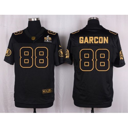 Nike Redskins #88 Pierre Garcon Black Men's Stitched NFL Elite Pro Line Gold Collection Jersey