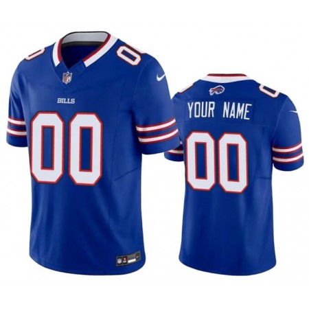 Men's Buffalo Bills Customized Blue 2023 F.U.S.E. Vapor Untouchable Limited Stitched Jersey