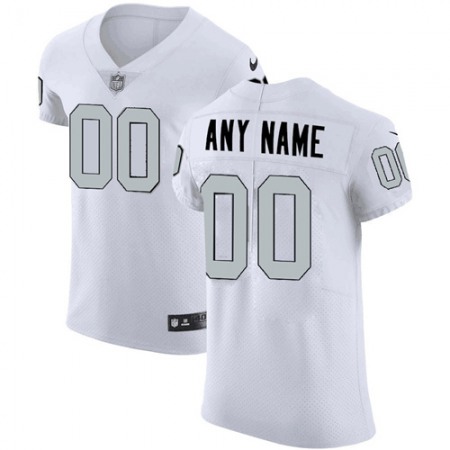 Men's Las Vegas Raiders Customized White Legend Stitched Jersey