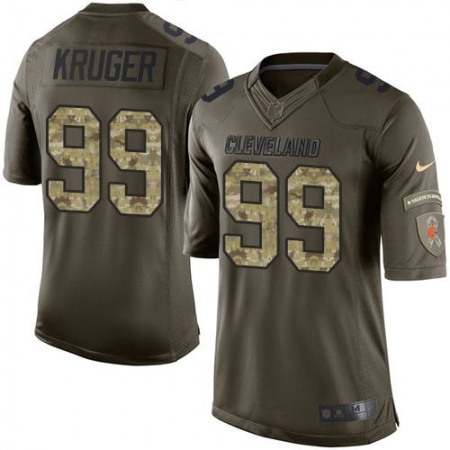 Nike Browns #99 Paul Kruger Green Youth Stitched NFL Limited Salute to Service Jersey