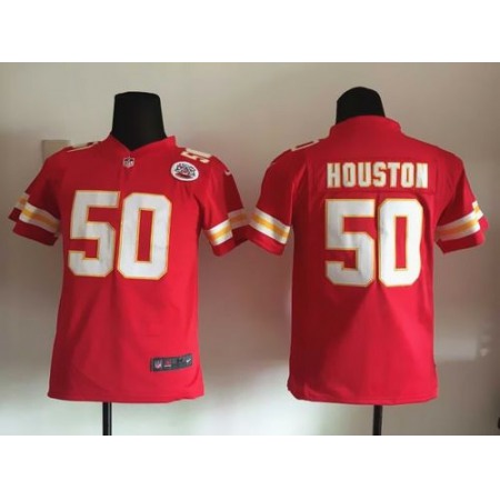 Nike Chiefs #50 Justin Houston Red Team Color Youth Stitched NFL Elite Jersey