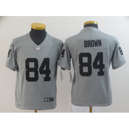 Youth Oakland Raiders #84 Antonio Brow 2019 Gary Inverted Legend Stitched NFL Jersey