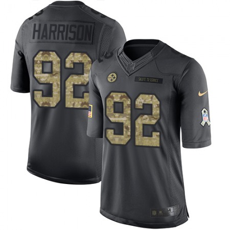 Nike Steelers #92 James Harrison Black Youth Stitched NFL Limited 2016 Salute to Service Jersey