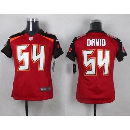 Nike Buccaneers #54 Lavonte David Red Team Color Youth Stitched NFL New Elite Jersey