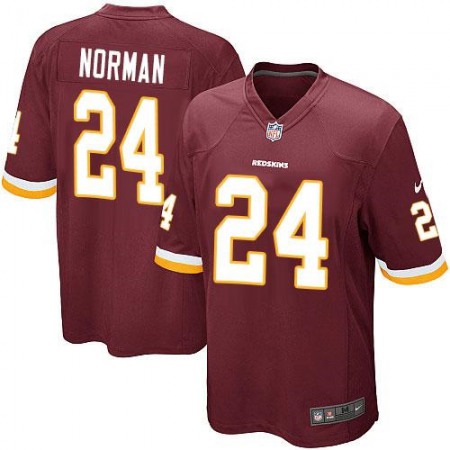 Nike Redskins #24 Josh Norman Burgundy Red Team Color Youth Stitched NFL Elite Jersey