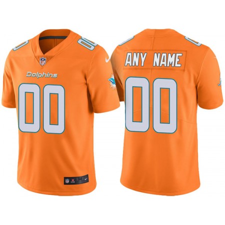 Youth Miami Dolphins ACTIVE PLAYER Custom Orange Vapor Untouchable Limited Stitched Jersey