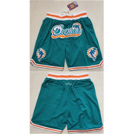 Men's Miami Dolphins Aqua Shorts (Run Small)