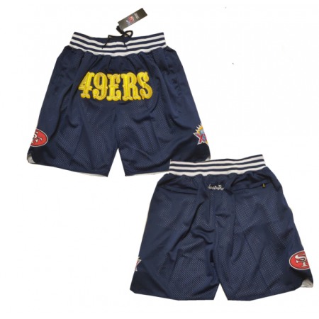 Men's San Francisco 49ers Navy Shorts (Run Small)