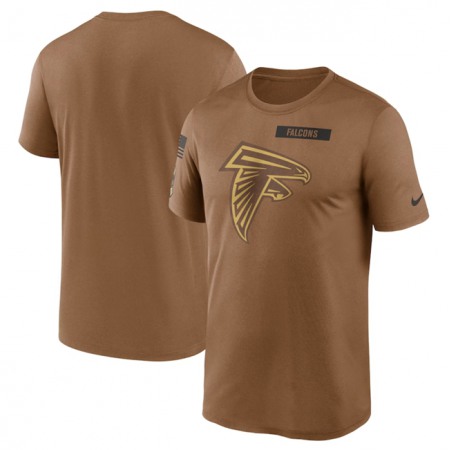 Men's Atlanta Falcons 2023 Brown Salute To Service Legend Performance T-Shirt