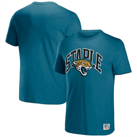 Men's Jacksonville Jaguars x Staple Teal Logo Lockup T-Shirt