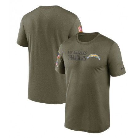 Men's Los Angeles Chargers 2022 Olive Salute to Service Legend Team T-Shirt