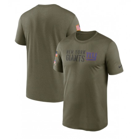 Men's New York Giants Olive 2022 Salute to Service Legend Team T-Shirt