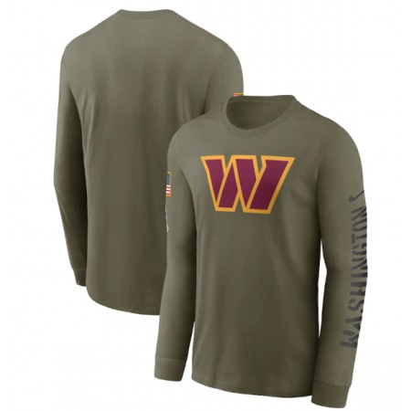 Men's Washington Commanders Olive 2022 Salute to Service Long Sleeve T-Shirt