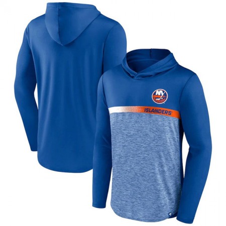 Men's New York Islanders Blue Podium Defender Pullover Hoodie